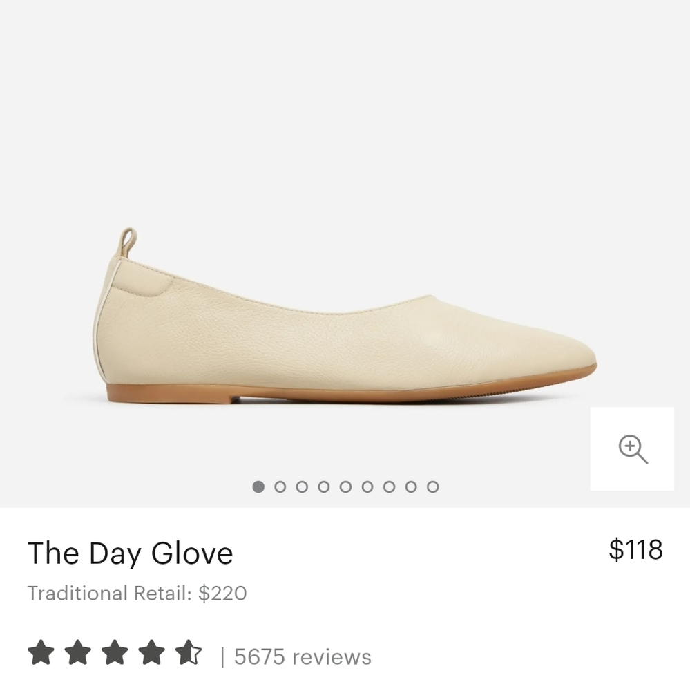 Iso everlane day glove in cream, 7 or 7.5